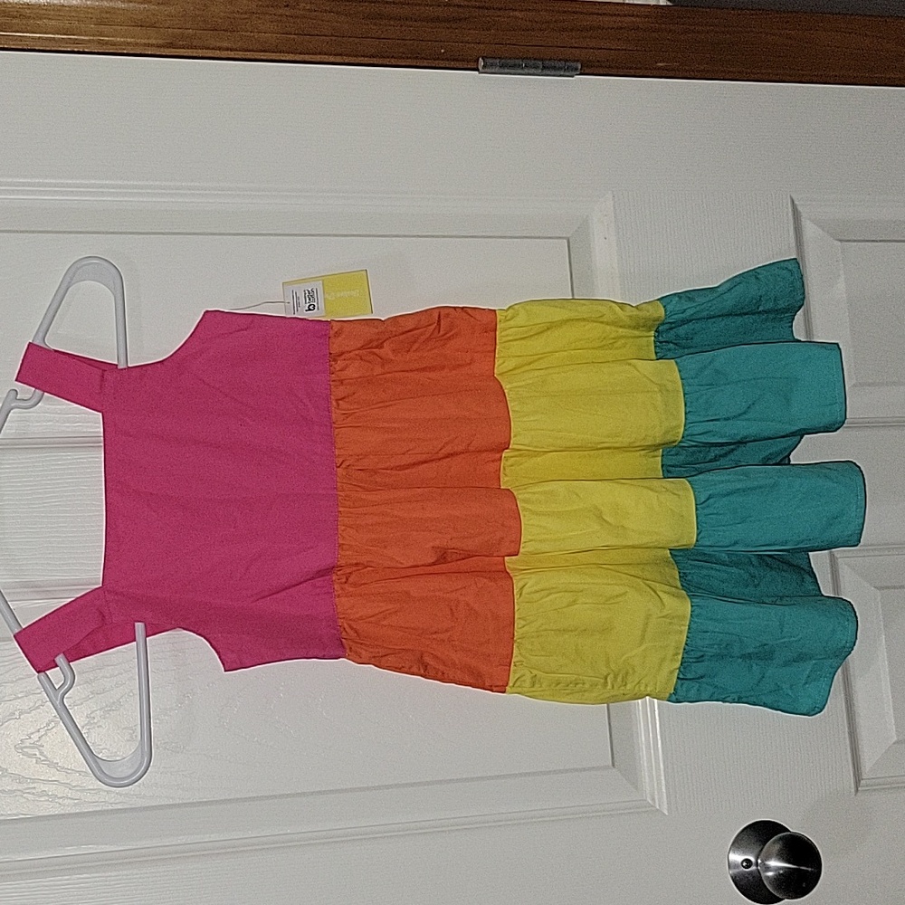Tropical colored Gymboree dress sz 7 NWT